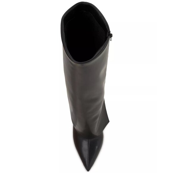 I.N.C. International Concepts Womens Fold Over Cuffed Boots Black Size 5.5M NIB - Picture 3 of 5